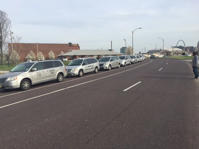 Chesterfield Taxicab: Taxis standing in a line